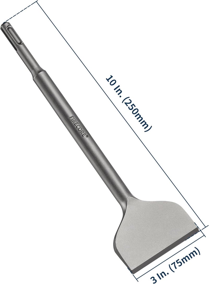 Firecore 2Pcs SDS Plus Chisel 3-inch Wide Cranked Angled Bent Tile Removal Chisel Tool (3”X10”) FS18310 - Image 5
