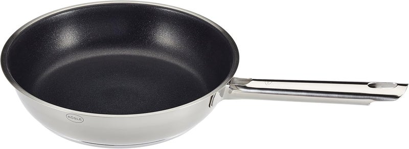 RÖSLE ELEGANCE Frying Pan, High-Quality Universal Pan with Non-Stick Coating, ProPlex, 24 cm, 18/10 Stainless Steel, Suitable for Induction Cookers, Dishwasher Safe, 44 x 26 x 6 cm - Image 1