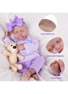 Aori Lifelike Reborn Baby Dolls - Realistic Baby Girl Dolls 20'' Newborn Sleeping Baby Girl With Doll Accessories  - Image 2