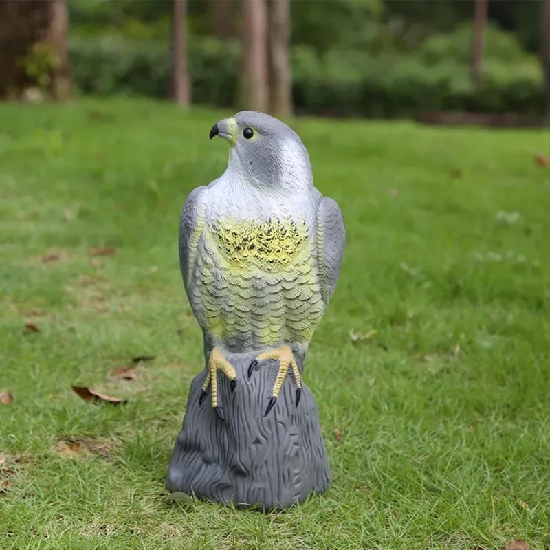 Bird Scarecrow Fake Horned Hawk Decoy, Bird Repellent Garden Protectors, Natural Enemy Pest Deterrent Scarecrow Gofer Hawk Garden Statue - Image 4