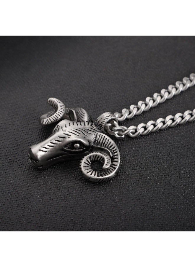 ZINK Men's Necklace | Silver Stainless Steel | ZJPD023S - Image 4