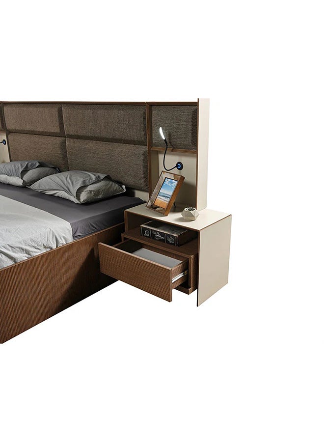 MK Kabbani Furniture New Milano 5-Pieces King Bedroom Set - 180x200 cm ( Free mattress gift )  - Image 4