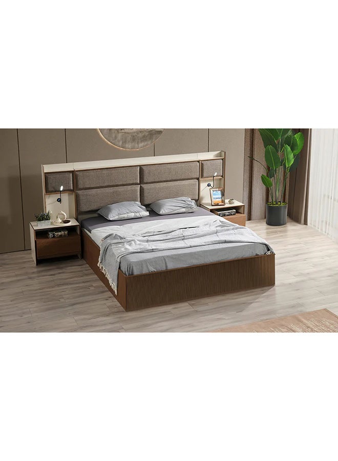 MK Kabbani Furniture New Milano 5-Pieces King Bedroom Set - 180x200 cm ( Free mattress gift )  - Image 2