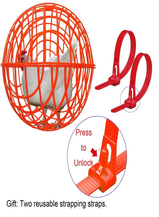 CalorMixs 15.7" Ball-Shaped Movable Chicken Coop,Pigeon Rabbit Duck Safe Walking Net,Preventing Trampled by Horse,Predation by Eagles,Dog Bites.Pet Removable Prevent Harassment Safety Hutch - Image 5