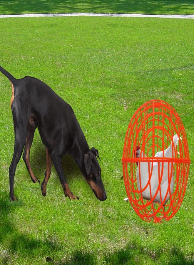 CalorMixs 15.7" Ball-Shaped Movable Chicken Coop,Pigeon Rabbit Duck Safe Walking Net,Preventing Trampled by Horse,Predation by Eagles,Dog Bites.Pet Removable Prevent Harassment Safety Hutch - Image 2