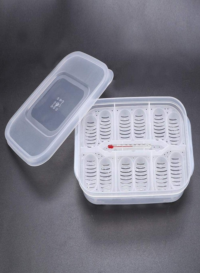 Zerodis Reptile Breeding Box, Plastic Reptile Egg Incubators Hatchery Box with Transparent Lid for Hatching, Lizards, Lions Mane, Reptiles - Image 1