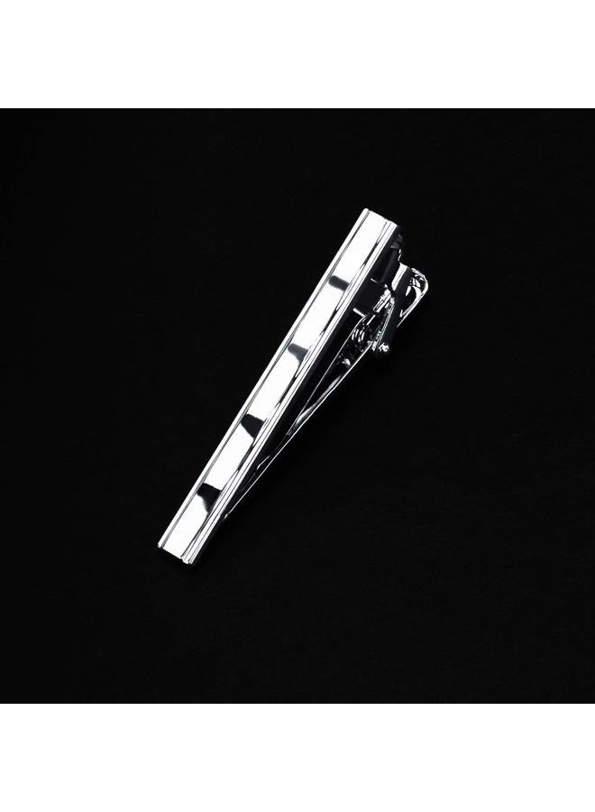 GUSLESON Fashion 2.4"（6cm） Cotton Flora Printed Necktie Tie Clip and Pocket Square Sets + Gift Box, Black - Image 5
