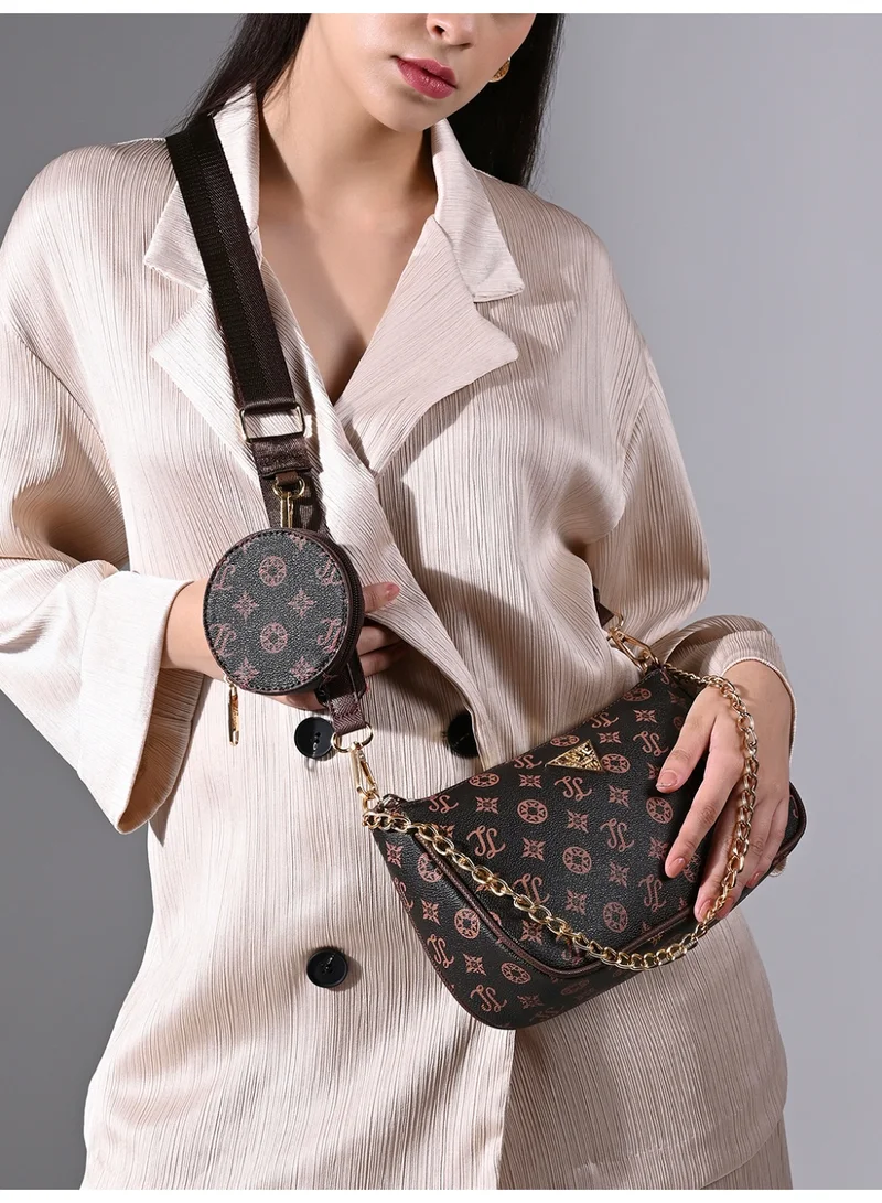 Lavie Signature Women's Florida Sling Bag (Choco)