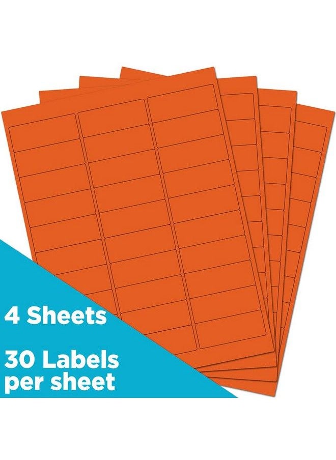 JAM Paper Return Address Labels Standard Mailing 1 X 2 5 8 Orange 120 Shipping Labels Pack  - Image 3