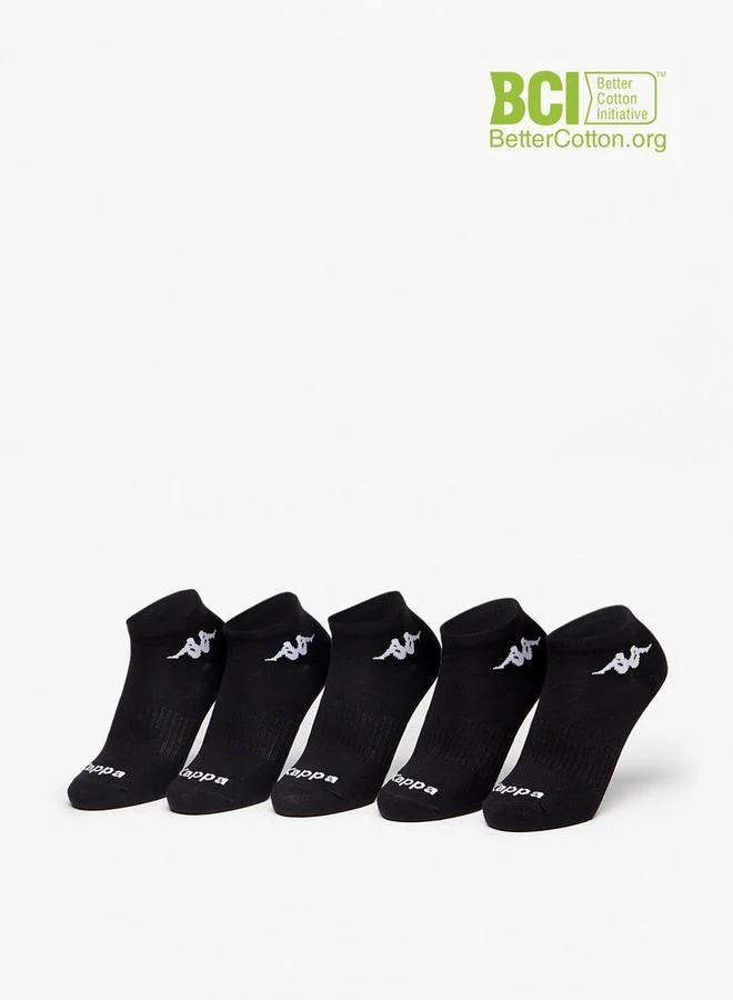 Kappa Logo Detail Ankle Length Sports Socks - Set of 5