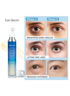 lakerain 5% Caffeine Eye Serum with 360°Eye Massage Roller Eye Serum for Dark Circles and Relieve Puffiness, Reduce Wrinkles and Fine Lines, Eye Bags, Tighten Lifting Brightening Under Eye Cream-0.5 OZ  - Image 5