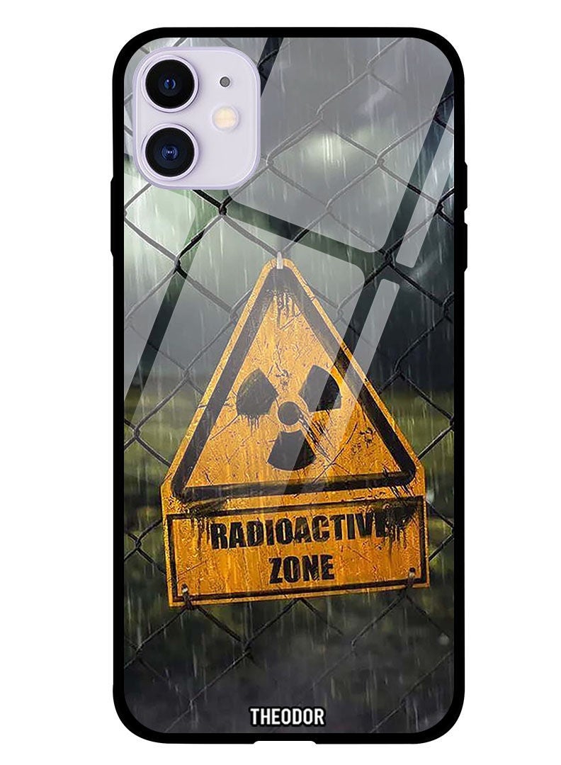 Theodor Protective Tempered Glass Case Cover IPHONE 12 6.1  Radioactive zone - Image 1