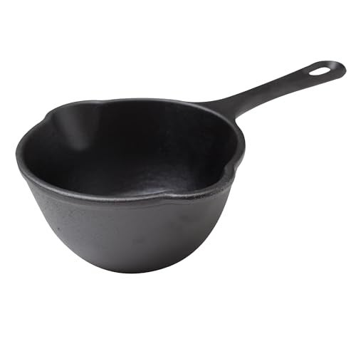 Victoria 0.5-Quart Cast Iron Saucepan, Small Cast Iron Melting Pot Seasoned with Flaxseed Oil, Made in Colombia, Black - Image 1