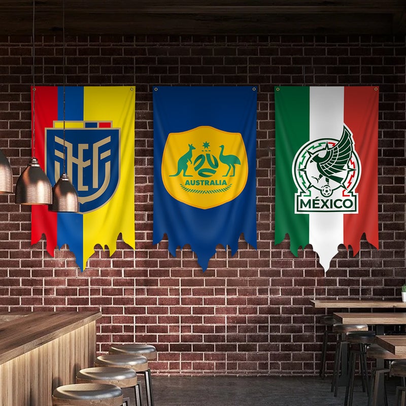 علم مشجعي كأس العالم 2026 - نسيج معلق على الحائط، 70×130 سم - Image 3
