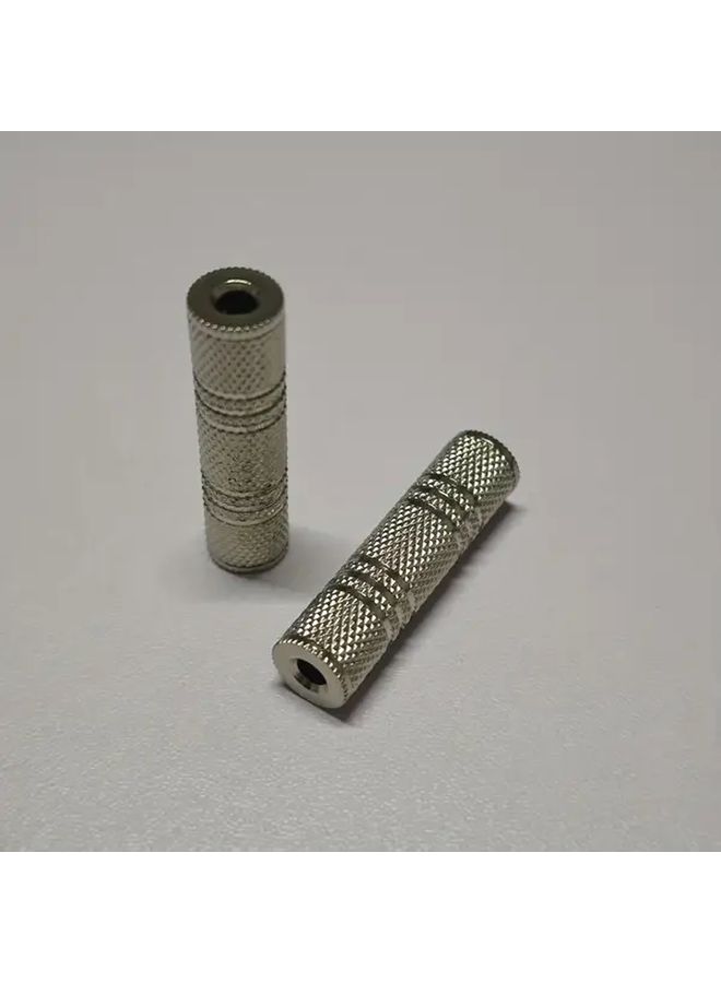 Nickel Plated 3 5mm Female To Female Audio Jack Connector For Low Voltage Electronics - Image 1