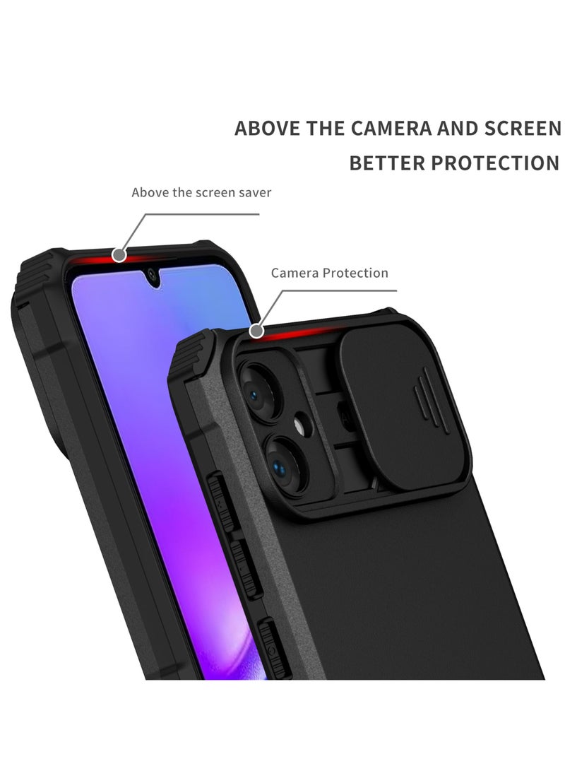 Samsung Galaxy A05 Mobile Phone Case Cover, Innovative Telescopic Bracket, Sliding Protection Camera Window, Bumper Shockproof Phone Back Cover - Image 2