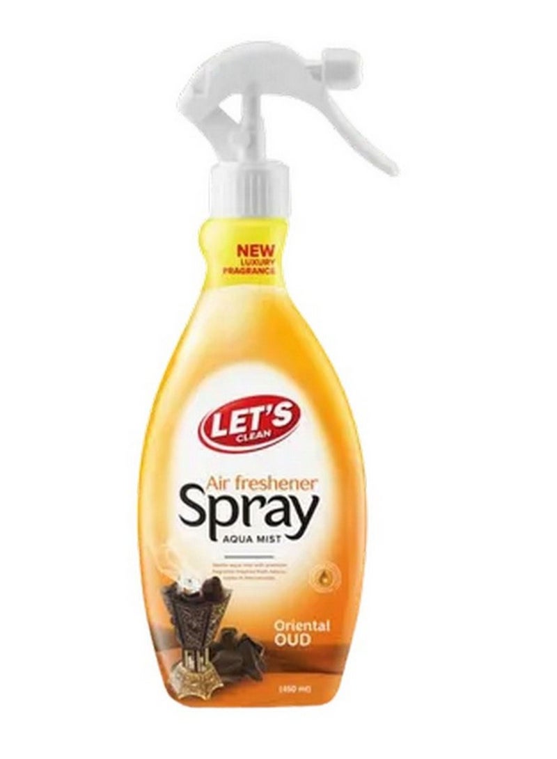 LET'S CLEAN Air Freshener Spray Oriental Oud 450ml
