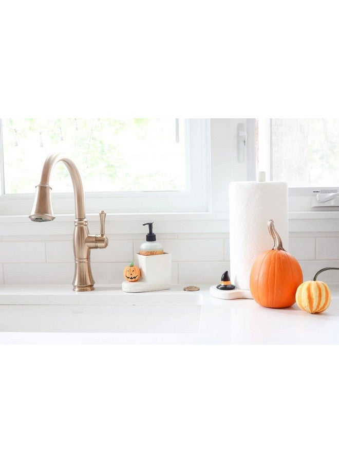 nf nora fleming Nora Fleming Jack O Lantern - Hand-Painted Ceramic Halloween Decor - Fall Minis for The Home and Office  - Image 5