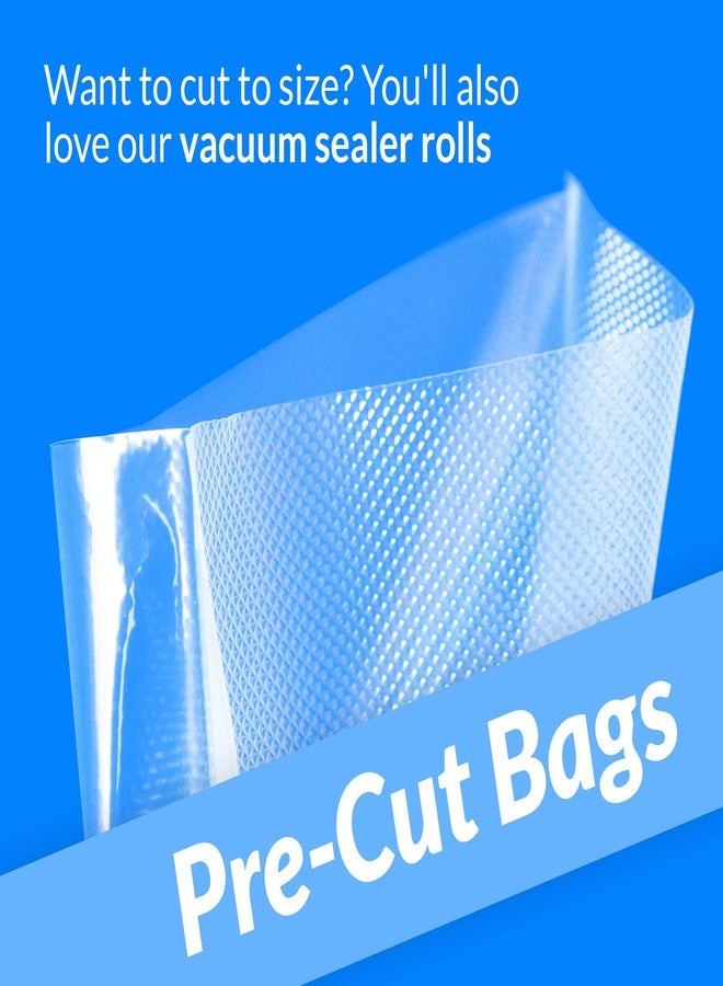 Reli. Vacuum Sealer Bags 8x12 in. | 200 Pack | Pre-Cut Embossed Vacuum Bag for Food | BPA Free | Food Sealer for Sous Vide, Freezer Storage, Meal Prep | Quart Size, Clear - Image 3