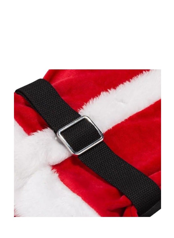 برين جيجلز قهقهات الدماغ زي سانتا كلوز للأطفال للأولاد مع قبعة سانتا وزي سانتا مع حزام - صغير - Image 4