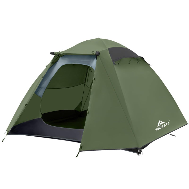 Forceatt 4 Person Camping Tent Professional Waterproof Windproof Lightweight Backpacking Tent Suitable for GlampingHiking Outdoor Mountaineering and Travel