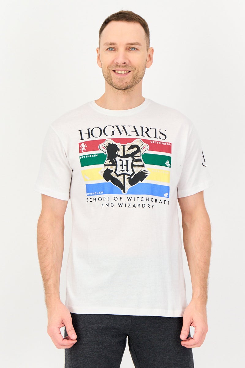 Harry Potter Men 2 Pcs Graphic Print Short Sleeve And Pajama Pants Set, Multicolor - Image 3