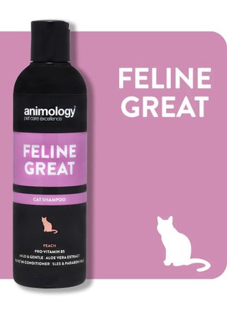 Animology Feline Great Peach Cat Shampoo 250ml - pzsku/ZDEFD04479C738BE42B26Z/45/_/1660905242/1bd6e2ff-9cd8-4d1f-a24c-f22c0c9ed3a5