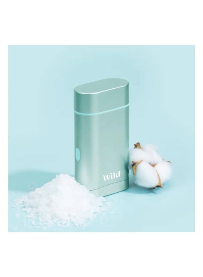 وايلد مزيل عرق طبيعي قابل لإعادة التعبئة برائحة القطن المنعش وملح البحر 40 جم - Image 2