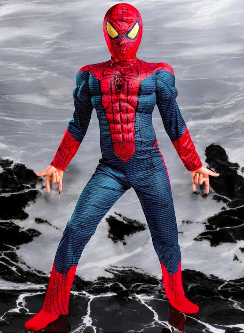 صندوق العاب فستان تنكري مريح للبطل الخارق سبايدرمان للأطفال من سن 5 إلى 6 سنوات - Image 1