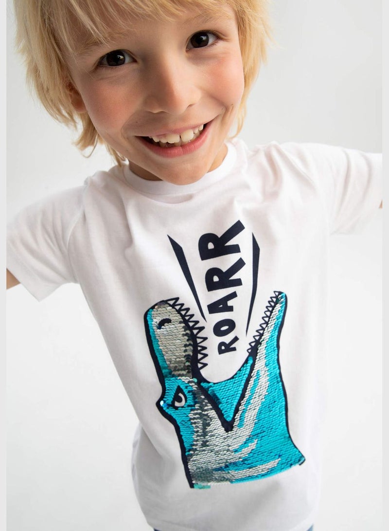 ديفاكتو تيشيرت بطباعة ديناصور - Image 1