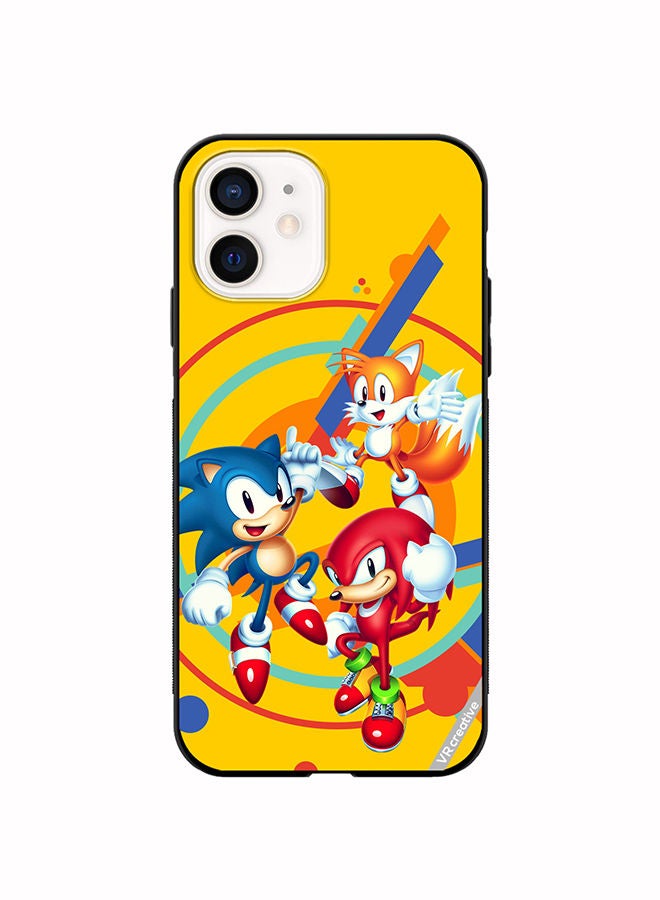 VR CREATIVE Protective Case Cover For Apple iPhone 12 mini Sonic Design Multicolour - Image 1