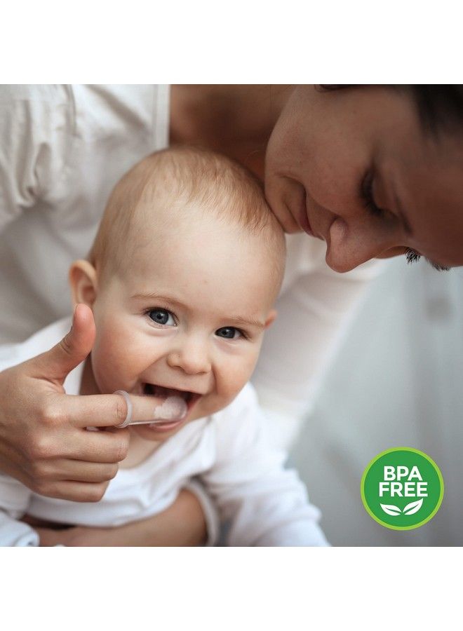 Luvlap مجموعة العناية بالفم للأطفال من 4 مراحل للأسنان واللثة الأساسية للأطفال الرضع والأطفال الصغار وأداة تدليك اللثة للأطفال وفرشاتين للأطفال الصغار وفرشاة أسنان واحدة للتدريب خالية من مادة BPA للأطفال حديثي الولادة حتى 60 شهرًا - Image 3