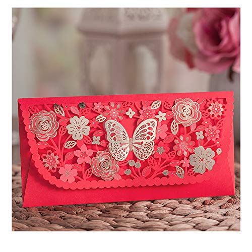 YTYKINOY 8 PCS Chinese Red Envelopes/Money Pocket/Party Accessory Organizer Envolop for Bussiness Occassion/Invited Card/Wedding/Birthday/New Year Party (8pcs-style 2) - Image 2