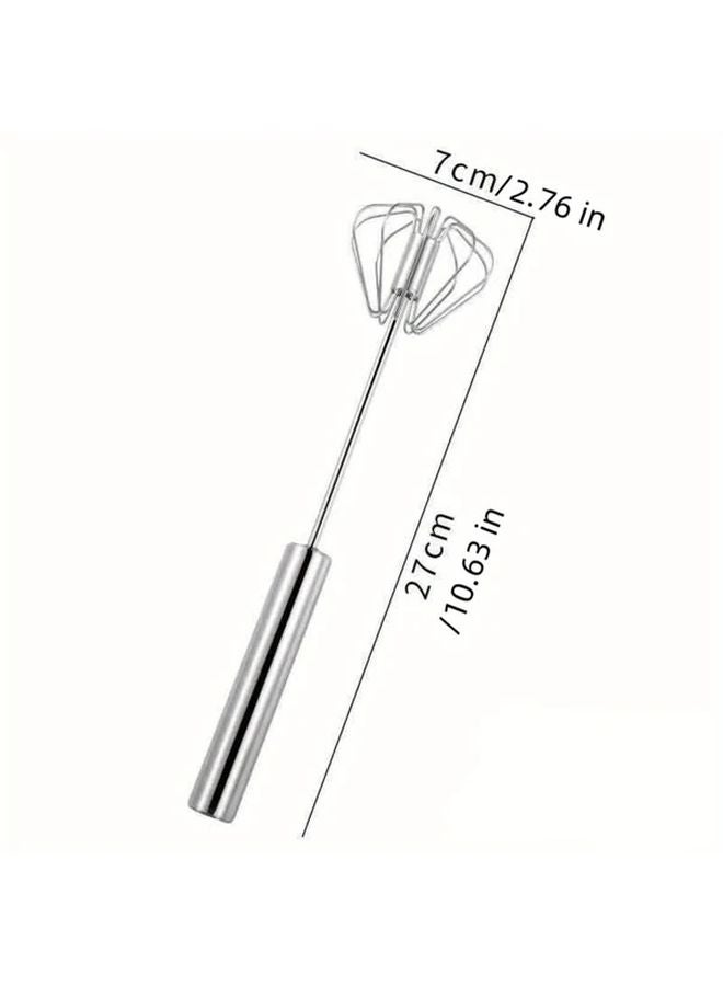 خفاقة يدوية من الفولاذ المقاوم للصدأ ثقيل التحمل، نموذج L لخفق الحليب وتجهيزه، للمخبوزات والطهي - Image 4