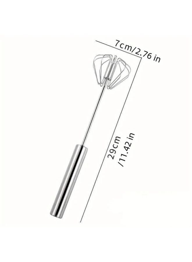 خفاقة يدوية من الفولاذ المقاوم للصدأ ثقيل التحمل، نموذج L لخفق الحليب وتجهيزه، للمخبوزات والطهي - Image 5