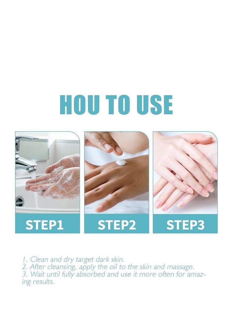 Captaintech Remover For Body, Spot Corrector Cream, Natural Skincare Underarm Cream, Inner Thigh Dark Spot Remover, for Underarm, Neck, Armpit, Knees, Elbows, Intimate Areas (Acanthosis Nigricans 1Box)  - Image 4