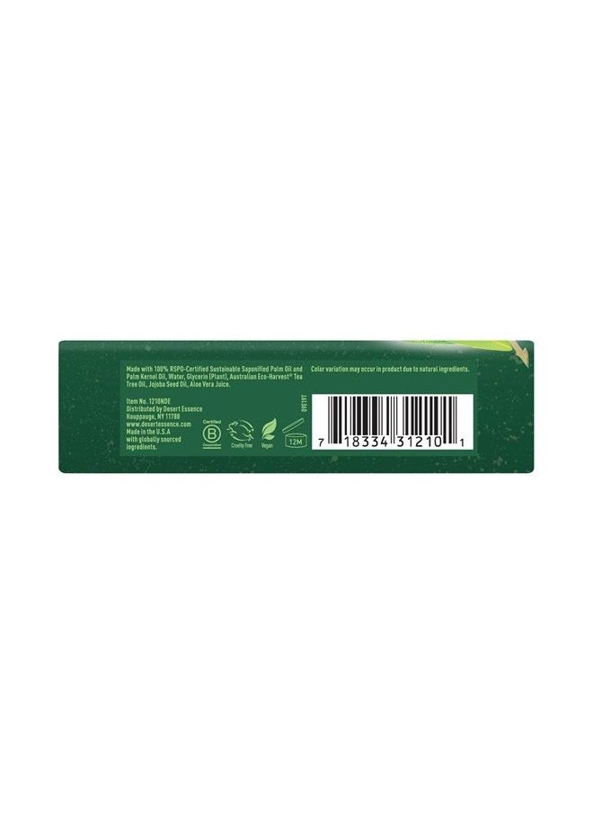 DESERT ESSENCE Tea Tree Therapy Cleansing Bar Soap - 5 Ounce - Therapeutic Skincare - All Skin Types - Jojoba Oil - Aloe Vera - Palm Oil - Moisturizes Face and Body  - Image 3