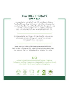 Tea Tree Therapy Cleansing Bar Soap - 5 Ounce - Therapeutic Skincare - All Skin Types - Jojoba Oil - Aloe Vera - Palm Oil - Moisturizes Face and Body - pzsku/ZDEFD6C5E415A3D2B31A1Z/45/_/1681106533/6b8ecaa8-e23f-4cff-9931-922176fcdb28