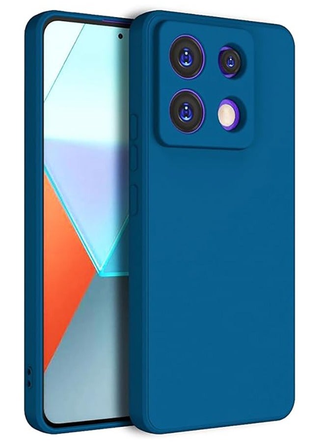 Generic Case for Xiaomi Redmi Note 13 5G, Soft TPU Thin Protective Phone Cover with Matte Finish, Anti-Fall Drop Protection, Anti-Fingerprints, Shockproof Case for Xiaomi Redmi Note 13 5G (Blue)  - Image 1