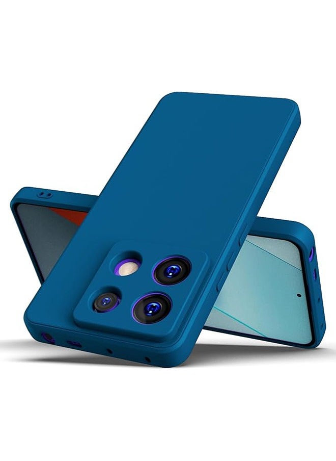 Generic Case for Xiaomi Redmi Note 13 5G, Soft TPU Thin Protective Phone Cover with Matte Finish, Anti-Fall Drop Protection, Anti-Fingerprints, Shockproof Case for Xiaomi Redmi Note 13 5G (Blue)  - Image 4