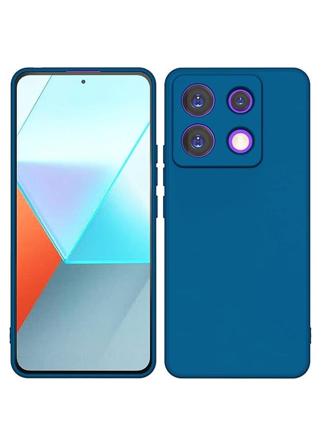 Generic Case for Xiaomi Redmi Note 13 5G, Soft TPU Thin Protective Phone Cover with Matte Finish, Anti-Fall Drop Protection, Anti-Fingerprints, Shockproof Case for Xiaomi Redmi Note 13 5G (Blue)  - Image 5