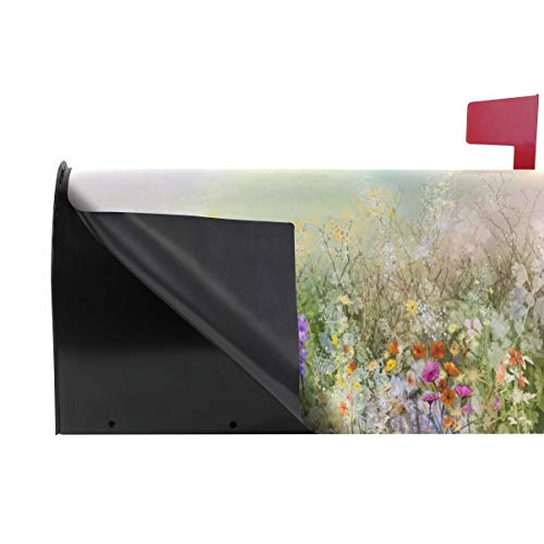 WOOR Spring Summer Flowers Magnetic Mailbox Cover Standard Size for Garden Yard Outdoor Decorations-18 x 20.8" - Image 4