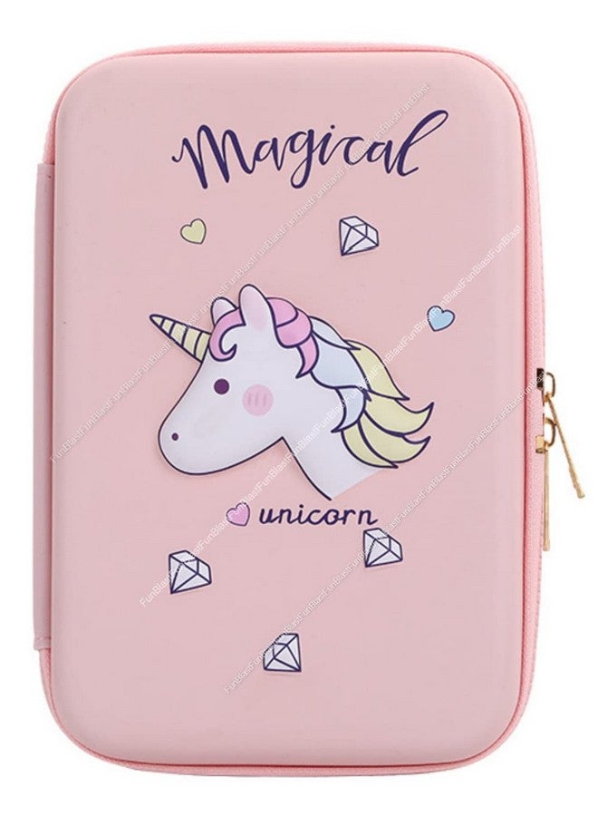 FunBlast Pencil Case Kids, Kids Pencil Pouch, Unicorn Pouch Girls, Pencil Pouches Kids, Pencil Box Kids, Pencil Case Organizer Girls, Return Gifts Kids - Ethylene Vinyl Acetate (EVA), Multicolor - Image 1