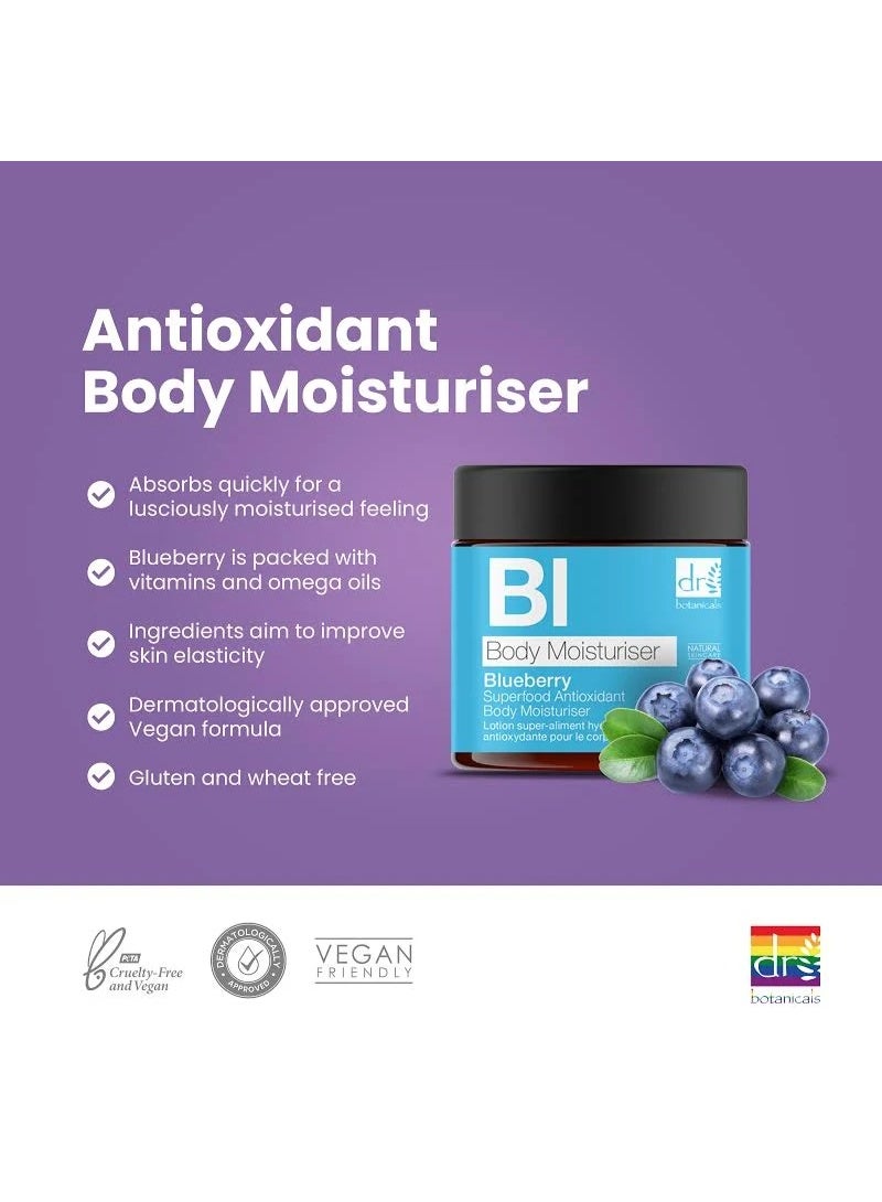 DR BOTANICALS Dr. Botanicals Apothecary Blueberry Antioxidant Body Moisturiser 60ml - Image 2