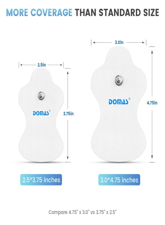 DOMAS 6 Pcs Large TENS Electrode Pads for Omron TENS Units Only, 4.75" x 3.0", Not for PM311/PM800 - Image 4