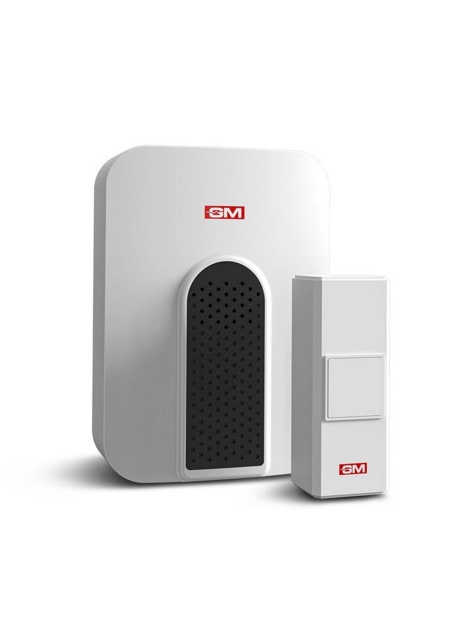 GM GM 4098 Jinglz Wireless Multitune Doorbell|with Remote| 30 Selectable Melodies| IP20 -White  - Image 1