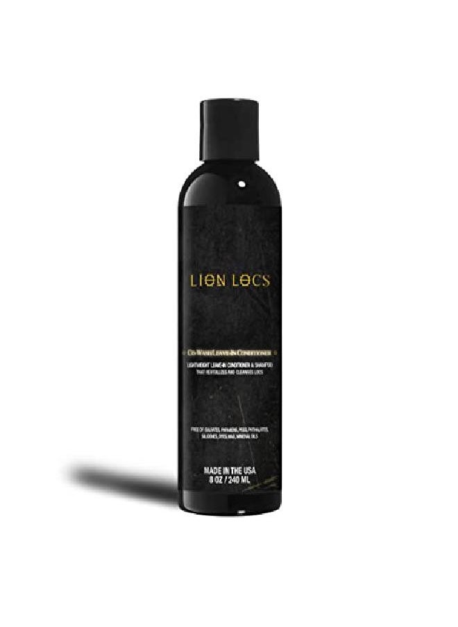 Beard Gains Lion Locs Shampoo And Conditioner 2 In 1 Co Wash For Dreadlocks Braids And Dreads ; Vegan Organic Leavein Or Rinse ; Residue Buildup Free (8Oz)  - Image 1