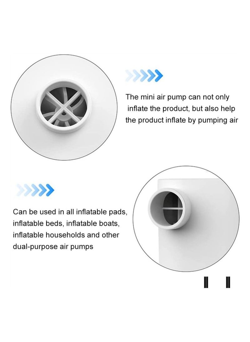 Y&D Electric Air Pump, Portable with USB Rechargeable Quick Inflate Deflate, for Mattress, Pool Toys, Floats, Swimming Ring, Bed, Vacuum Storage Bags  - Image 3