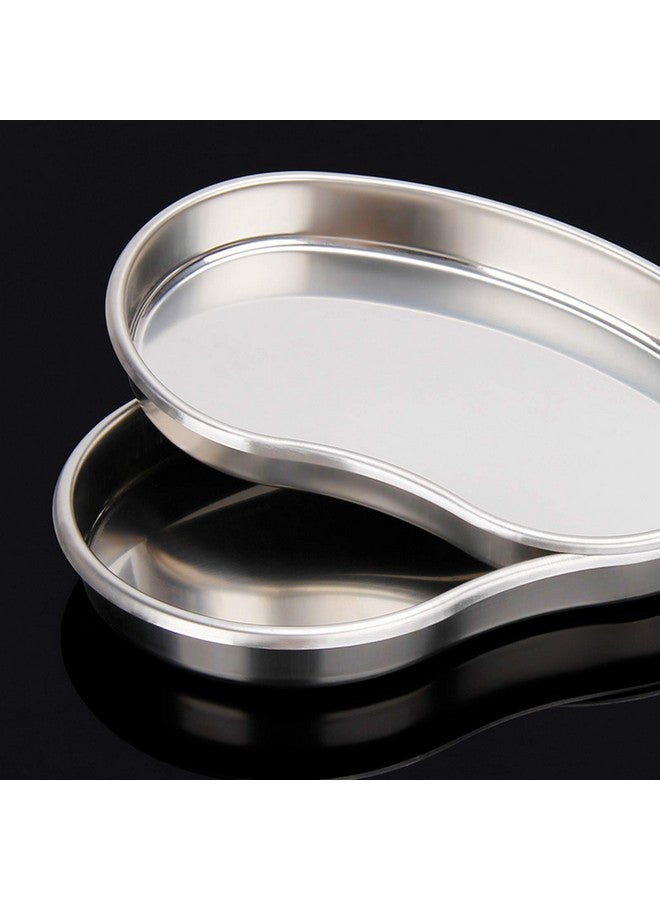 Setaria Viridis Setaria Viridis Stainless Steel Kidney Tray 7", Emesis Basin Kidney Shaped Emesis Bowl Round Edges. Reusable Metal Kidney Dish.Dental Instruments Ideal for Soiled Dressings,Waste, Liquid. (M) - Image 2