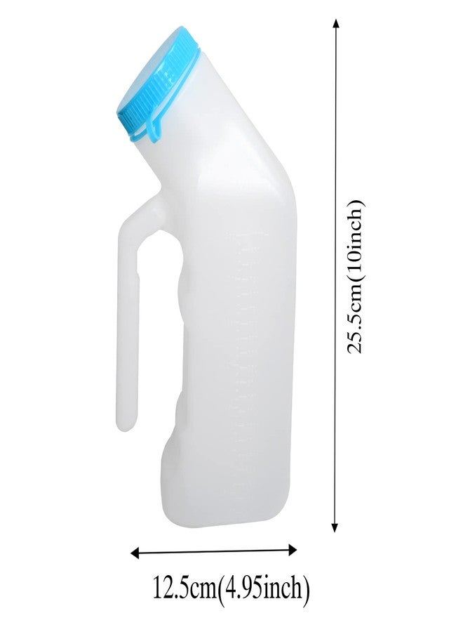 Ilyever Upgraded Urinals for Men with Glow in The Dark,1000ml Thick Pee Bottles with Lid,Spill Proof Urinal Bottle for Car,Hospital,Elderly & Incontinence,2 Pack - Image 3